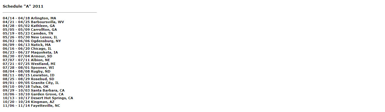 History of Communities The Moving Wall has been to.